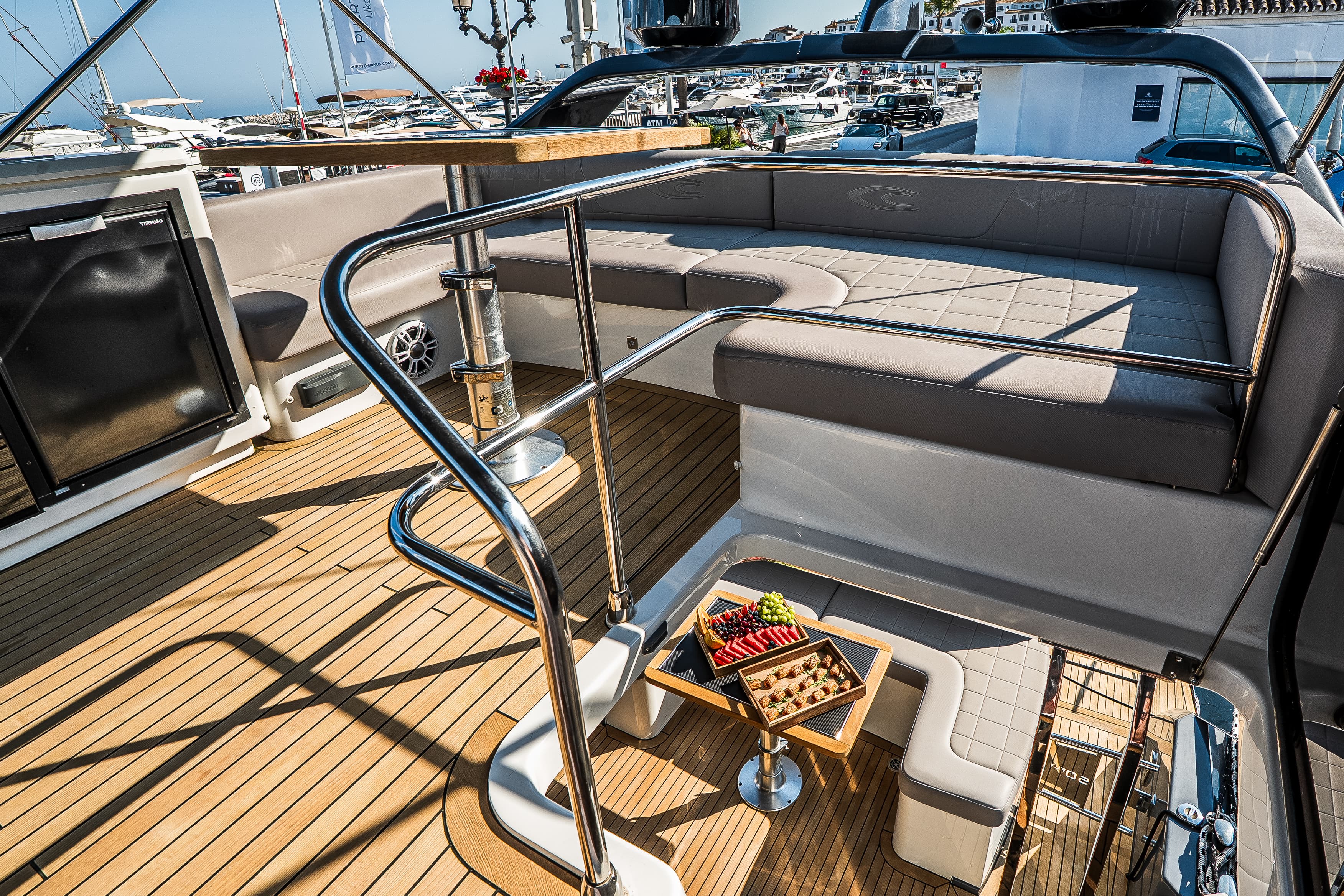 Cobrey 50 Fly "Swederm" exterior — yacht charter Marbella 11