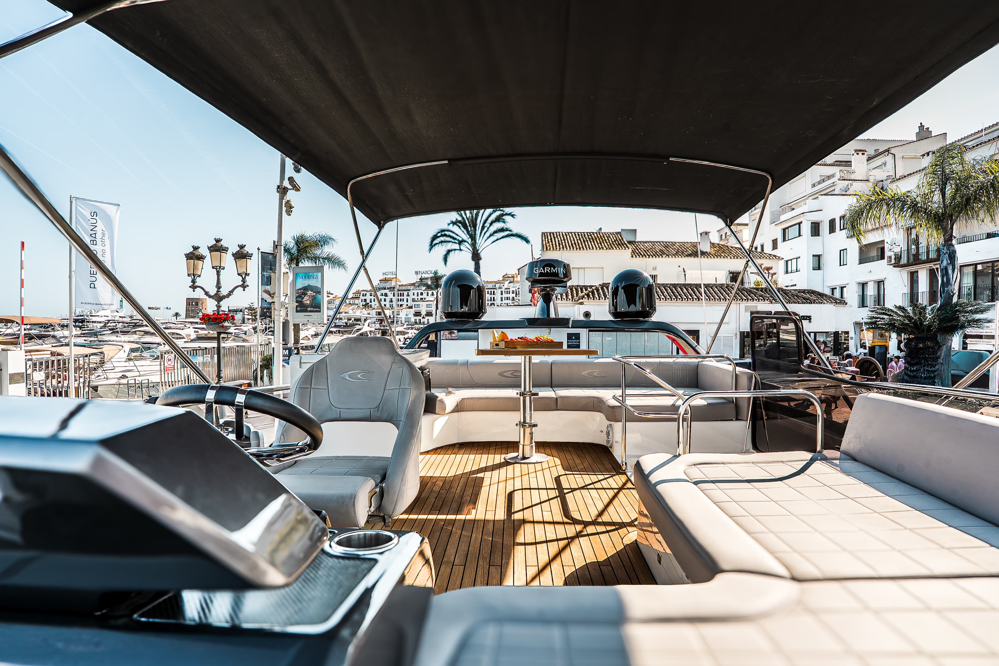 Cobrey 50 Fly "Swederm" exterior — yacht charter Marbella 12